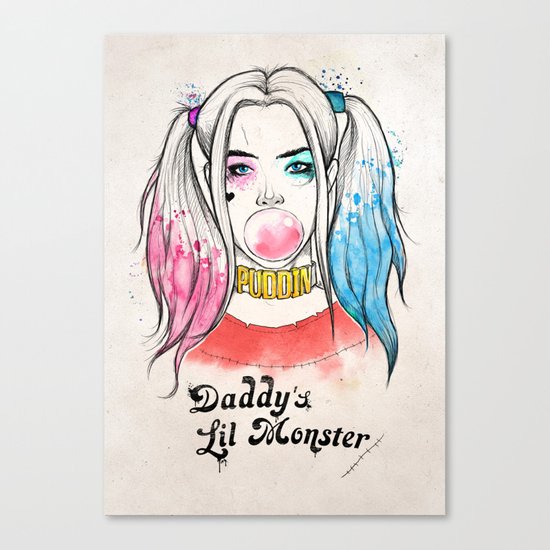 harley quinn Canvas Print