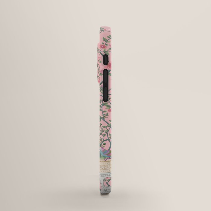 Chinoiserie Pink Fresco Floral Garden Birds Oriental