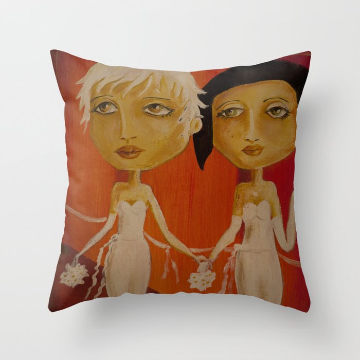 Going to the Chapel Throw Pillow