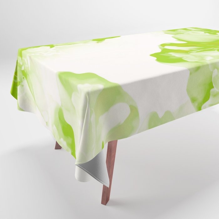 Beautiful Peony Flowers White Background Pastel Green Version #decor #society6 #buyart Tablecloth