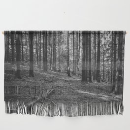 Black and white forest Wall Hanging