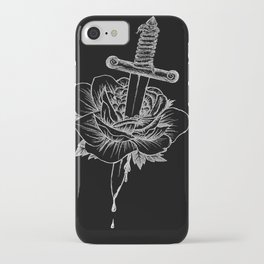 rose and dagger iPhone Case