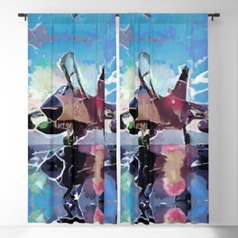 Fasbytes Aviation Helicopter Artwork  Blackout Curtain