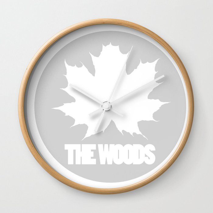 The Woods Leaf Wall Clock