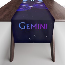 Zodiac neon signs — Gemini Table Runner