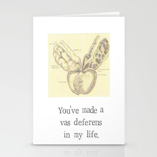 A Vas Deferens In My Life Stationery Cards