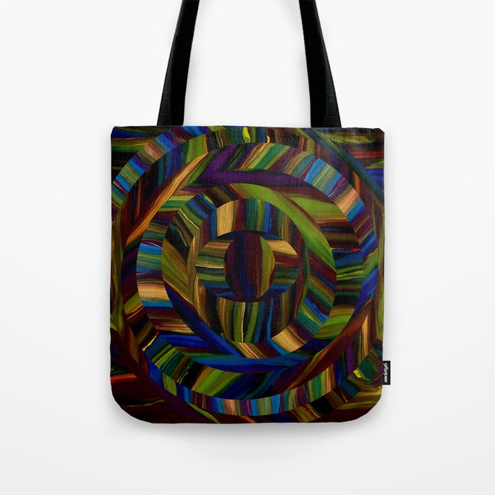 Colorful World Black Tote Bag