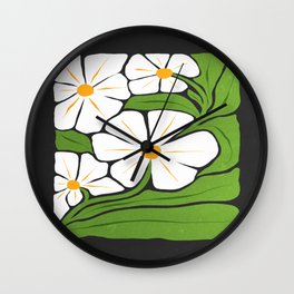 Trust the Process: Flower Market | Typography Edition 01 Wall Clock