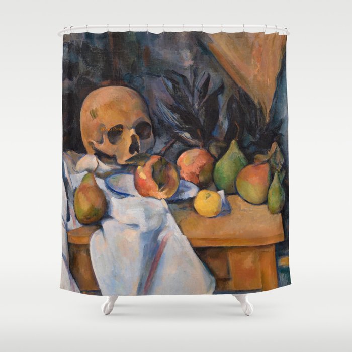 Paul Cezanne - Still Life with Skull Shower Curtain