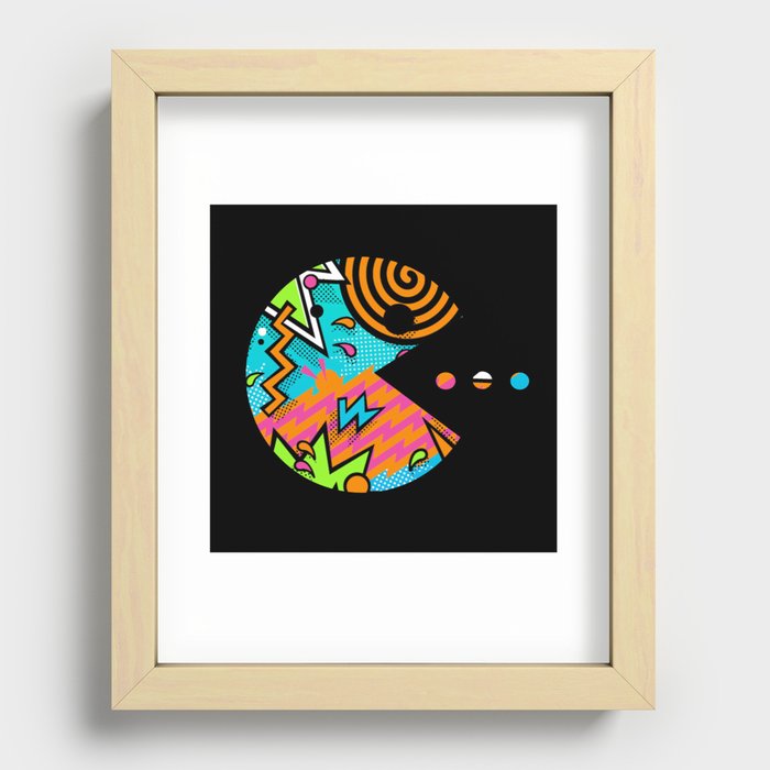 Pac-80s Recessed Framed Print