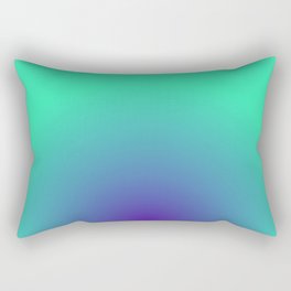 green and blue gradation Rectangular Pillow