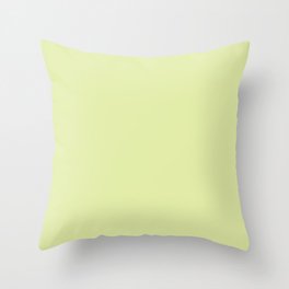 NOW LUMINARY GREEN COLOR. PASTEL SOLID COLOR Throw Pillow