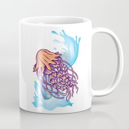 Jellyfish Jumping Out of Water Coffee Mug