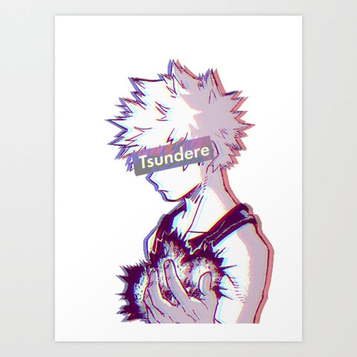Tsundere Bakugou Art Print By Dolphin5k Society6