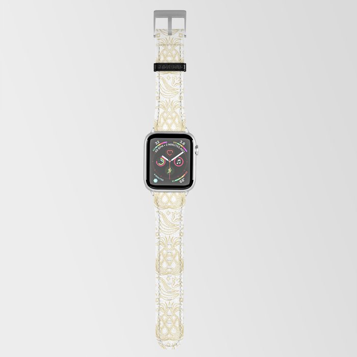 Luxe Pineapple // White Apple Watch Band