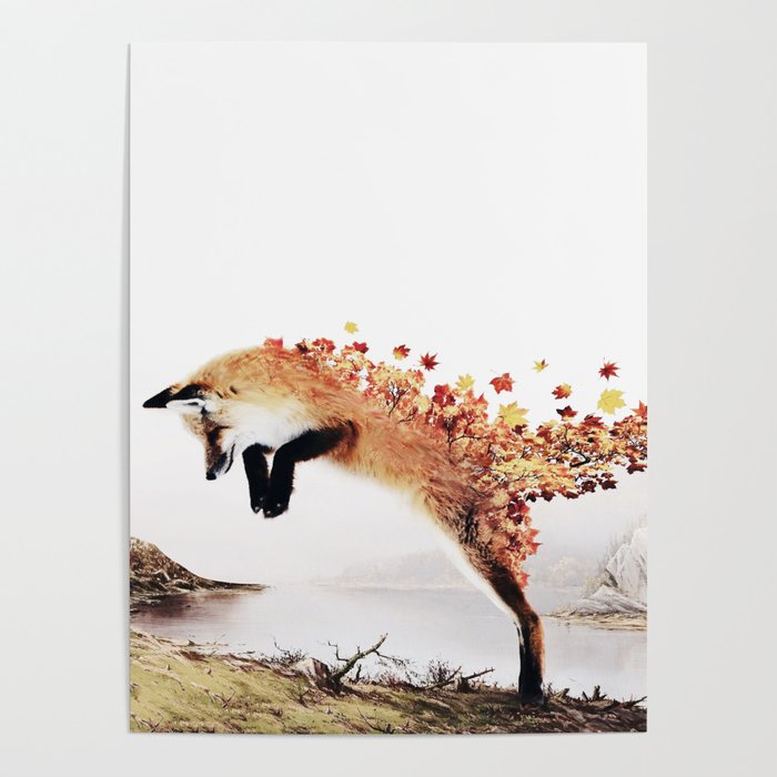 Autumn Fox Poster