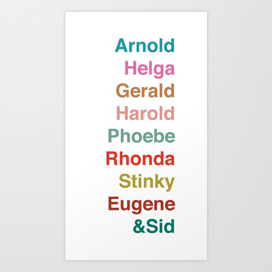 HEY ARNOLD! Art Print