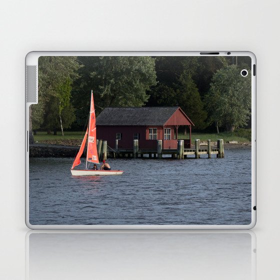 Boating on the Connecticut River Laptop & iPad Skin