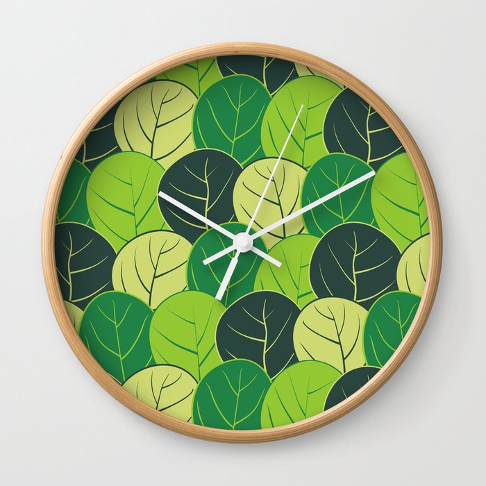 Spring forest Wall Clock