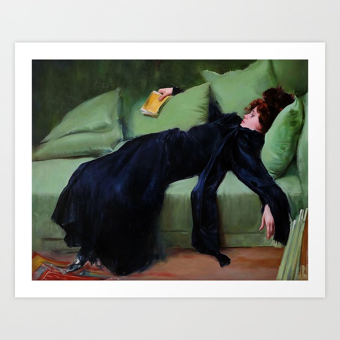 Jove Decadent (decadent youth) by Ramon Casas from 1899 Art Print