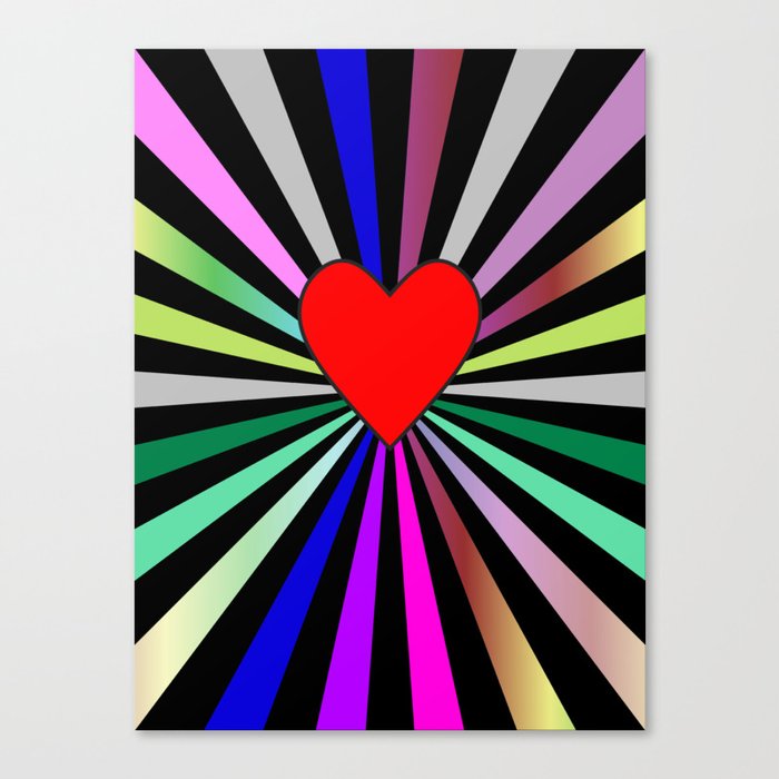 Pop Heart Canvas Print