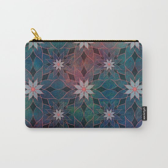 Water Lily Pattern Carry-All Pouch