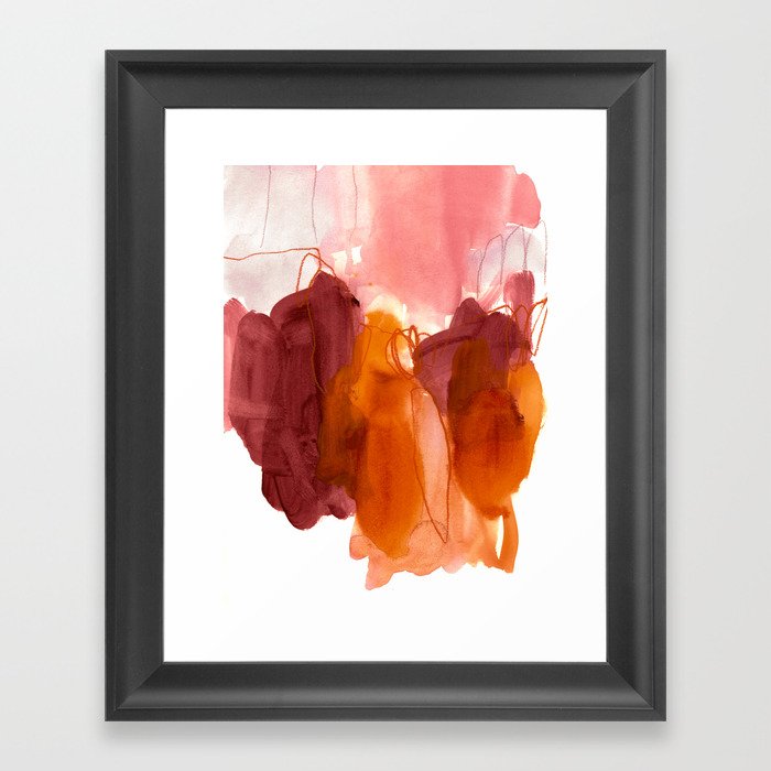 abstract painting X Framed Art Print