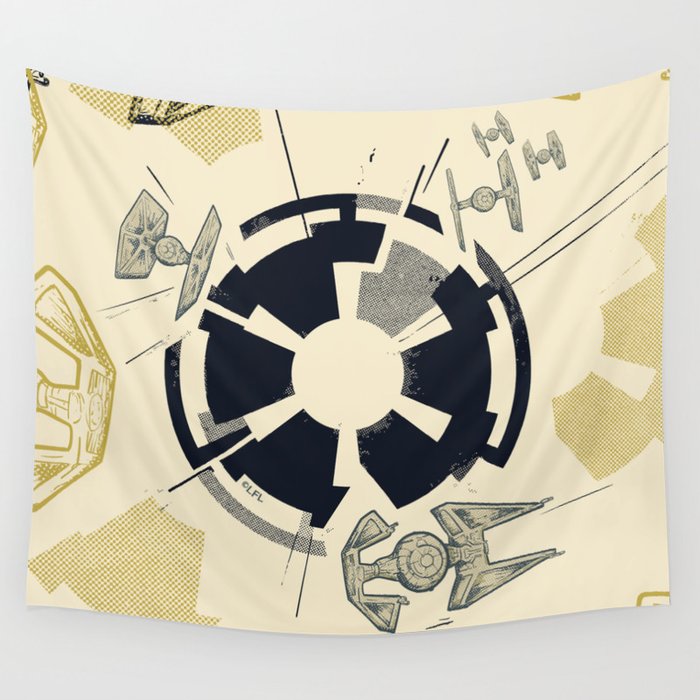 "Imperial Shield" by Rômulo Queiroz Wall Tapestry | Graphic-design, Imperial, Sheild, Rômulo-queiroz, Star-wars
