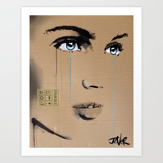 FRAGILE GRAFFITI Art Print