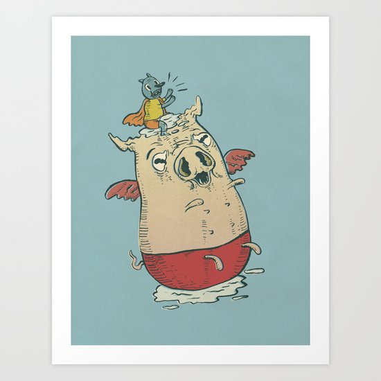 Nourished with innocent things, and with few, ready and impatient to fly, to fly away Art Print