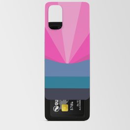 LightCoverSun IV - Colorful Sunset Retro Abstract Geometric Minimalistic Design Pattern Android Card Case