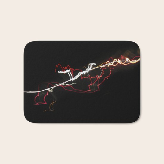 Light trails Bath Mat