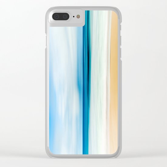 Beautiful Beach View Clear iPhone Case