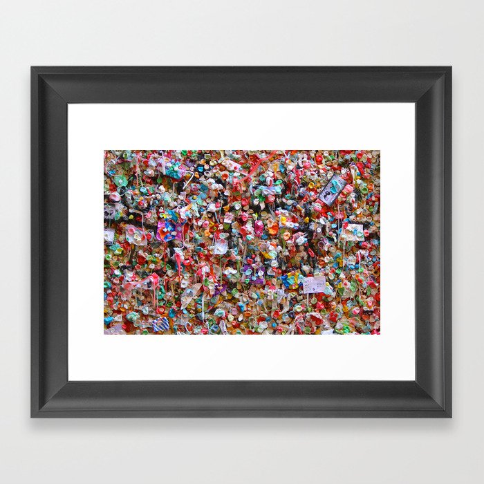 Gum Wall Framed Art Print
