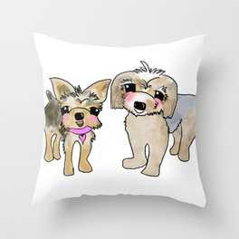 Pup Pals Throw Pillow