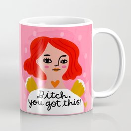 Grumpy Angel: Bitch, you got this! Coffee Mug