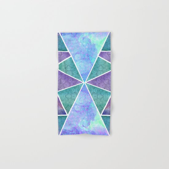 Geometric Reflection Hand & Bath Towel
