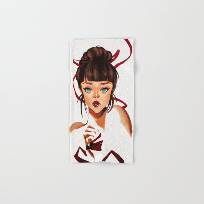 Tied Up Hand & Bath Towel by lunaqart | Society6