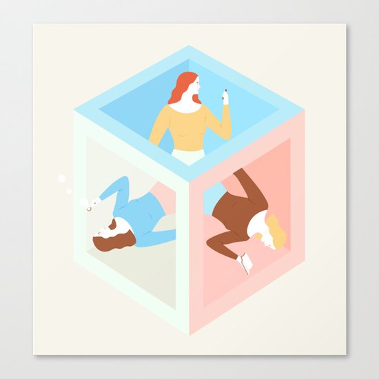 Work, Learn, Play Canvas Print