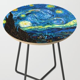 The Starry Night Vincent van Gogh Dutch painter Side Table
