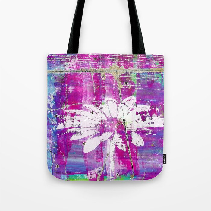 Graffiti Flower Tote Bag