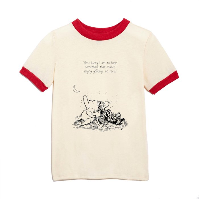 winnie baby nursery art pooh tigger and piglet quote Kids T Shirt