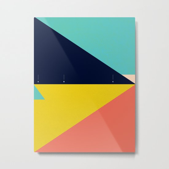 Secret Surf Map — Matthew Korbel-Bowers Metal Print