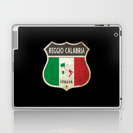 Reggio Calabria Italy coat of arms flags design Laptop & iPad Skin