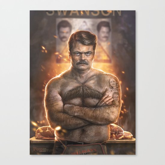 Ron ****ing Swanson Canvas Print