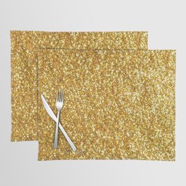 Golden Glitter Placemat