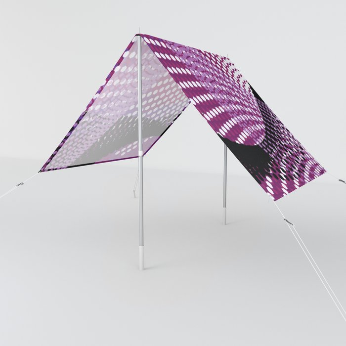 Spun Colors - Raspberry Purple Crimson Black Sun Shade