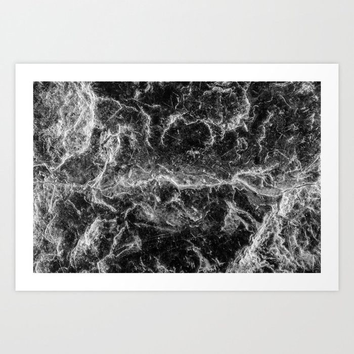 Enigmatic Black Marble #2 #texture #decor #art #society6 Art Print