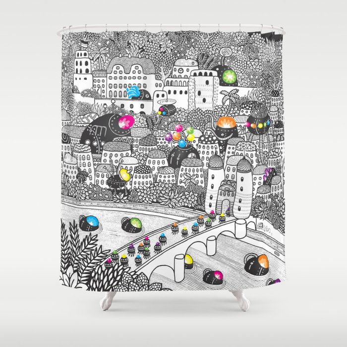 Locals Only - Heidelberg, Germany Shower Curtain