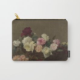 Ignace Henri Theodore Fantin Latour - A Basket Of Roses Carry-All Pouch